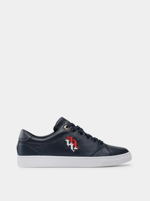 Кеды Tommy Hilfiger LEATHER MONOGRAM TRAINERS модель FW0FW05794-DW5 Фото