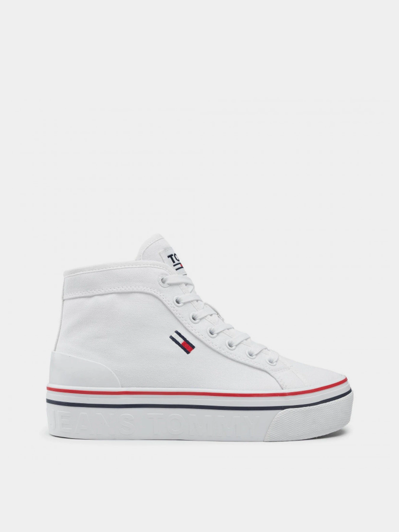 Кеды Tommy Hilfiger Mid Flatform Vulc модель EN0EN01414-YBR Кеды Tommy Hilfiger Mid Flatform Vulc модель EN0EN01414-YBR Фото