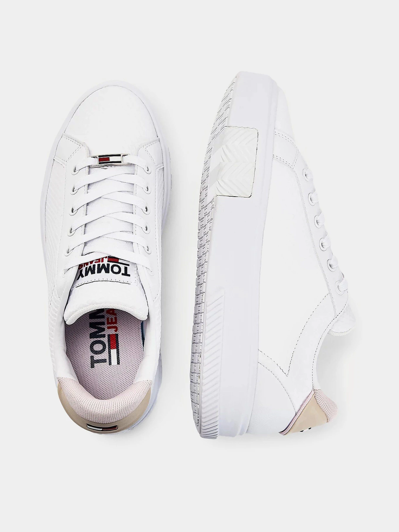 Кеди Tommy Hilfiger Leather Fashion Cupsole модель EN0EN01424-YBR Фото
