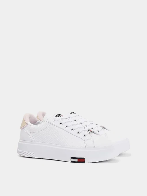 Кеды Tommy Hilfiger Leather Fashion Cupsole модель EN0EN01424-YBR Фото