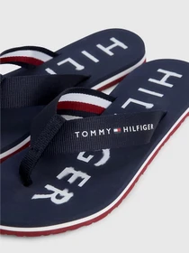 Шлёпанцы Tommy Hilfiger ESSENTIAL SIGNATURE WEBBING FLIP-FLOPS модель FW0FW07419-0GY Фото