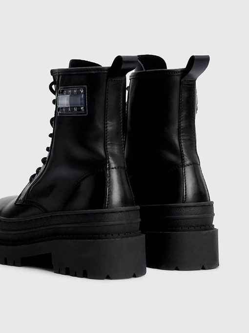 Шкіряні Жіночі Черевики Tommy Hilfiger CHUNKY CLEAT LEATHER ANKLE фото 2