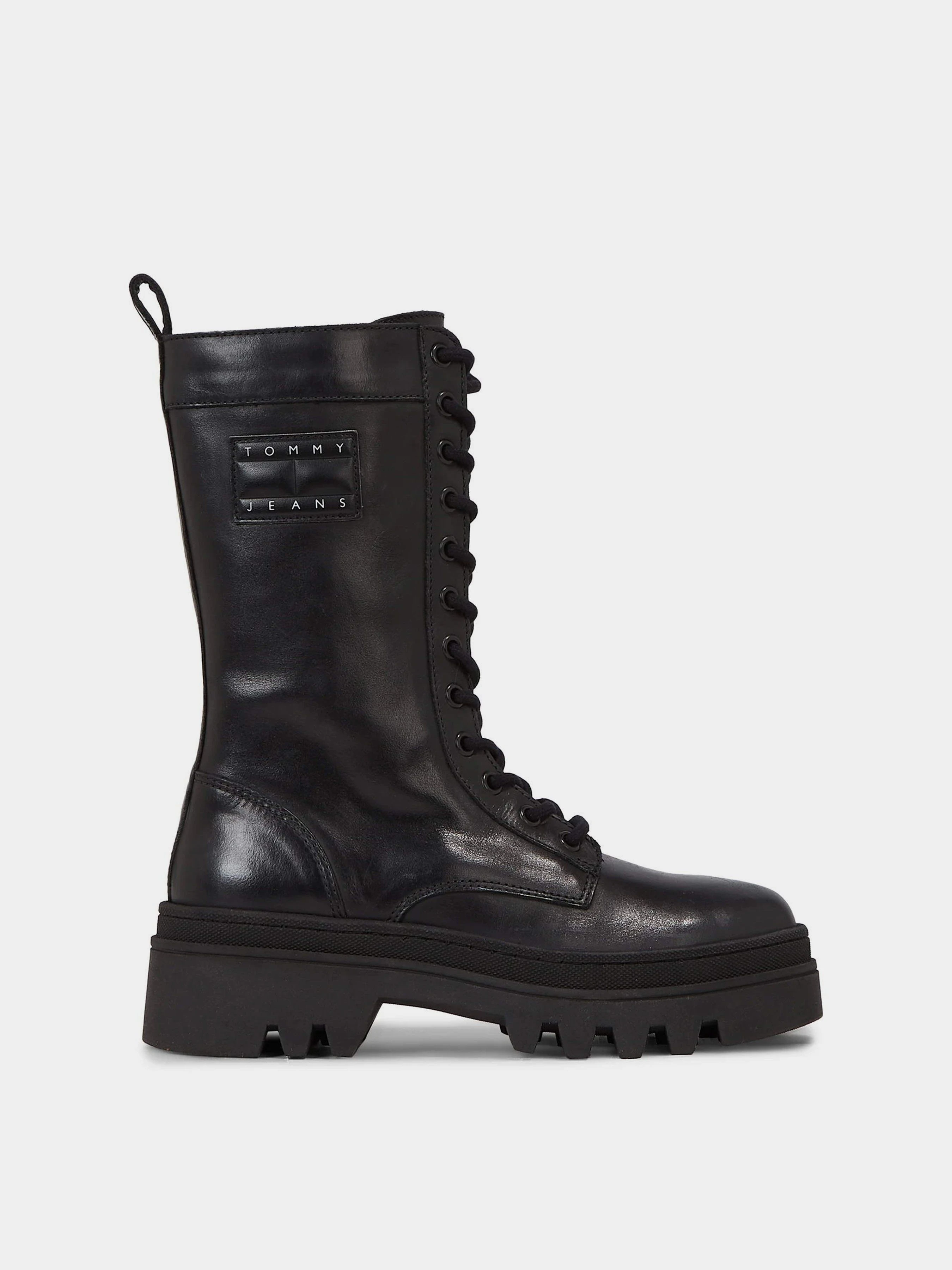 Шкіряні Жіночі Чоботи Tommy Hilfiger Tjw Fashion Lace Up