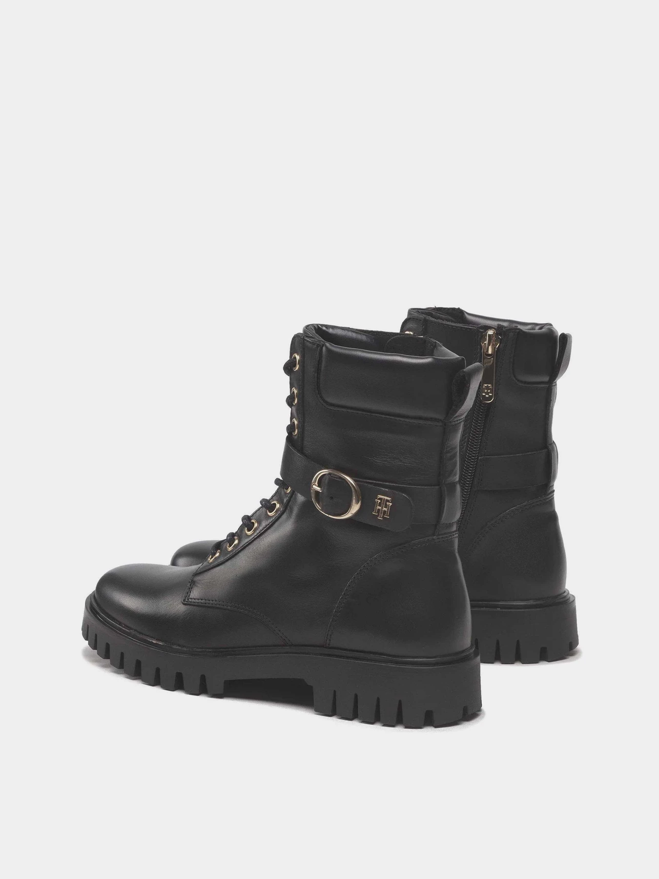Ботинки и сапоги Tommy Hilfiger Buckle Lace Up Boot модель FW0FW06734-BDS Фото