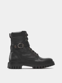 Ботинки и сапоги Tommy Hilfiger Buckle Lace Up Boot модель FW0FW06734-BDS Фото