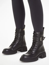 Ботинки и сапоги Tommy Hilfiger Cool Feminine Bikerboot модель FW0FW07322-BDS Фото
