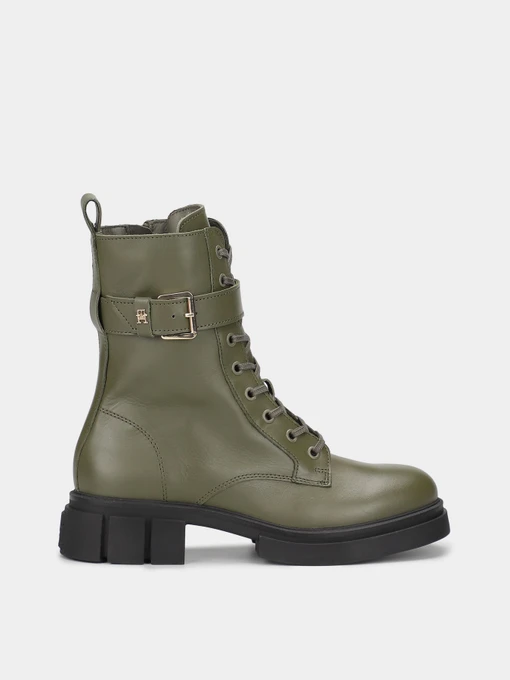Ботинки и сапоги Tommy Hilfiger Cool Feminine Bikerboot модель FW0FW07322-RBN Фото