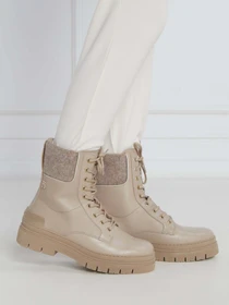 Ботинки и сапоги Tommy Hilfiger Feminine Felt Lace Up Bootie модель FW0FW07500-ABO Фото