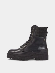 Ботинки и сапоги Tommy Hilfiger Feminine Felt Lace Up Bootie модель FW0FW07500-BDS Фото
