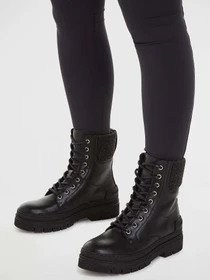 Ботинки и сапоги Tommy Hilfiger Feminine Felt Lace Up Bootie модель FW0FW07500-BDS Фото