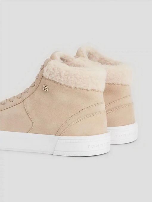 Шкіряні Жіночі Черевики Tommy Hilfiger Suede High-Top Trainers фото 2
