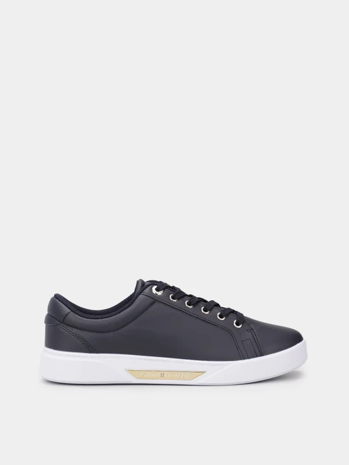 Кеды Tommy Hilfiger Genuine Leather Logo Detailed Sneaker модель FW0FW07560-DW6 Фото