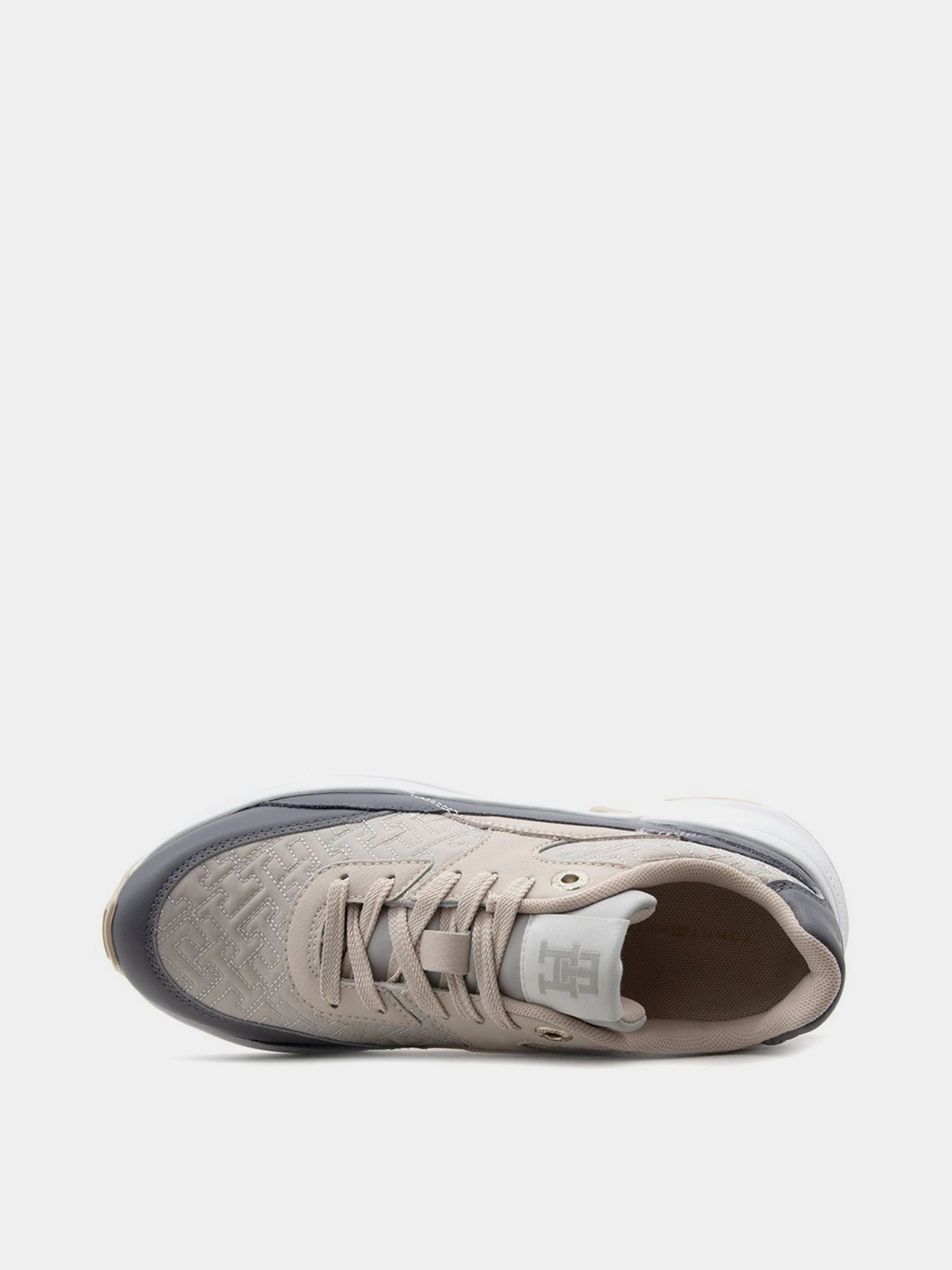 Кроссовки Tommy Hilfiger Monogram Chunky Sole Mid-Top Trainers модель FW0FW07572-PTP Кроссовки Tommy Hilfiger Monogram Chunky Sole Mid-Top Trainers модель FW0FW07572-PTP Фото