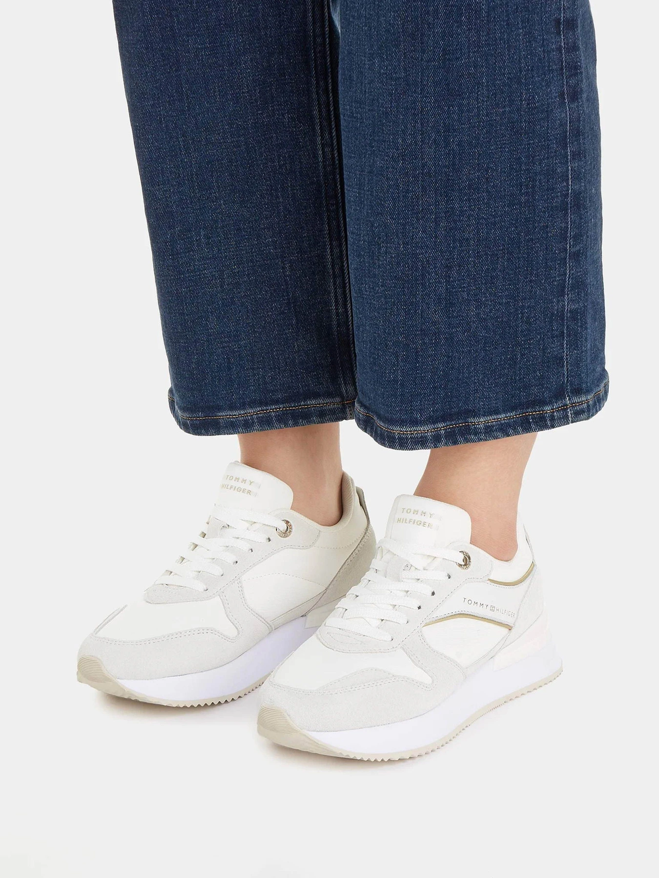 Кроссовки Tommy Hilfiger Elevated Mid-Top Runner Trainers модель FW0FW07594-YBH Кроссовки Tommy Hilfiger Elevated Mid-Top Runner Trainers модель FW0FW07594-YBH Фото