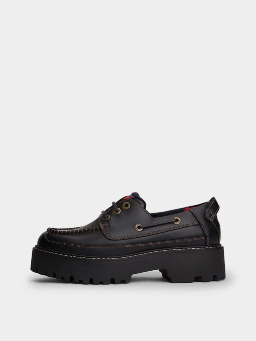 Шкіряні Жіночі Туфлі Tommy Hilfiger ARCHIVE '01 BOAT SHOE LEATHER фото 2