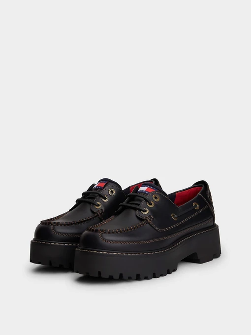 Шкіряні Жіночі Туфлі Tommy Hilfiger ARCHIVE '01 BOAT SHOE LEATHER фото 3