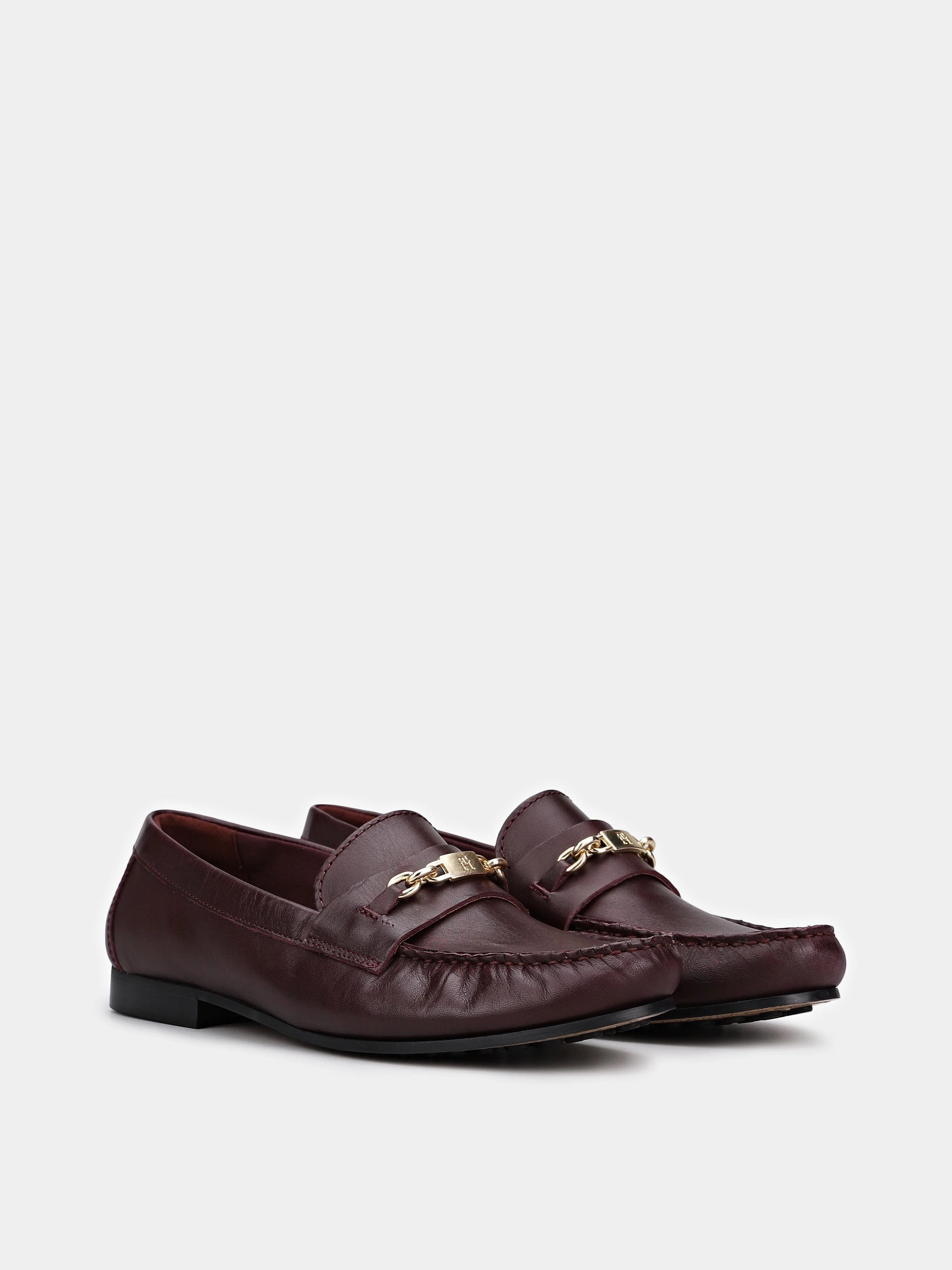 Шкіряні Жіночі Лофери Tommy Hilfiger TH CHAIN LEATHER LOAFER фото 3