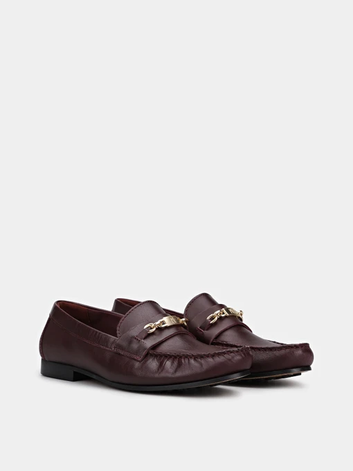 Шкіряні Жіночі Лофери Tommy Hilfiger TH CHAIN LEATHER LOAFER фото 3