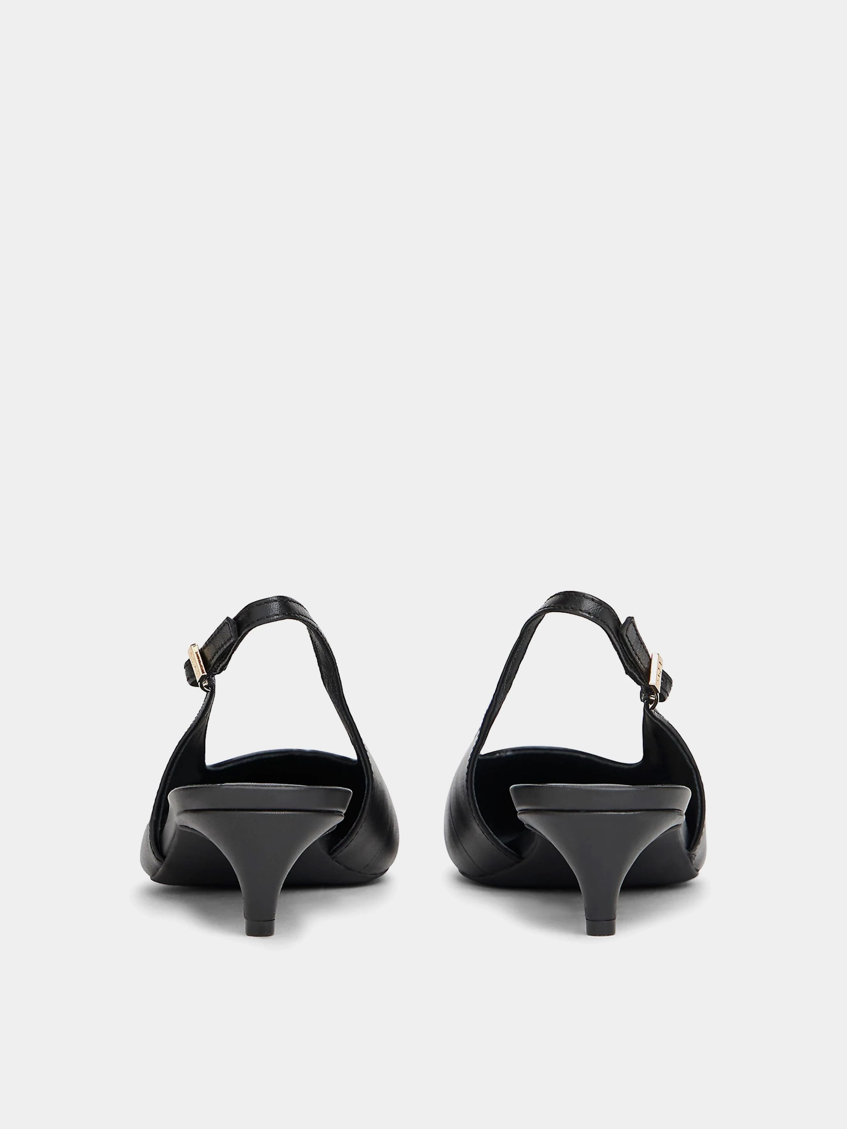 Шкіряні Жіночі Слінгбеки Tommy Hilfiger TH BUCKLE SLINGBACK LOW PUMP фото 3