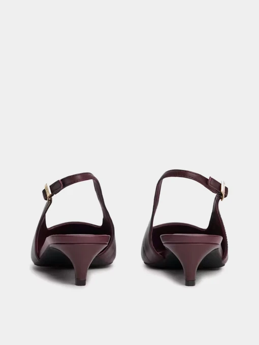 Шкіряні Жіночі Слінгбеки Tommy Hilfiger TH BUCKLE SLINGBACK LOW PUMP фото 2