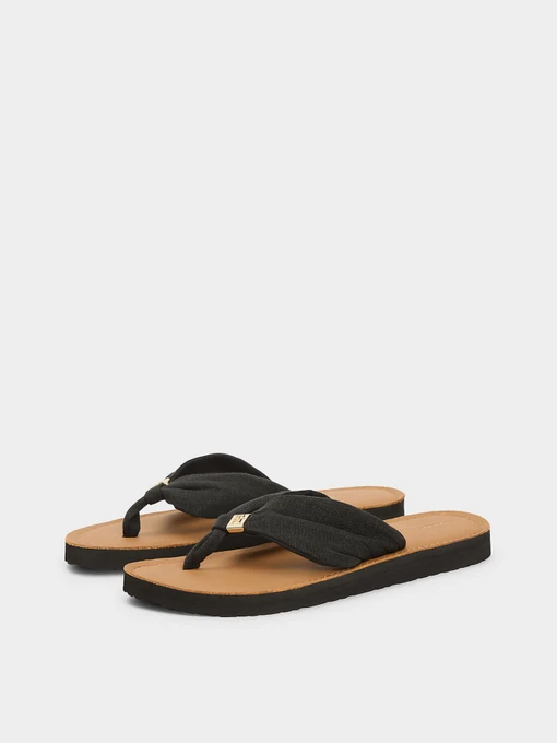 Бавовняні Жіночі В'єтнамки Tommy Hilfiger TH LTR FOOTBED SUMMER SANDAL фото 2