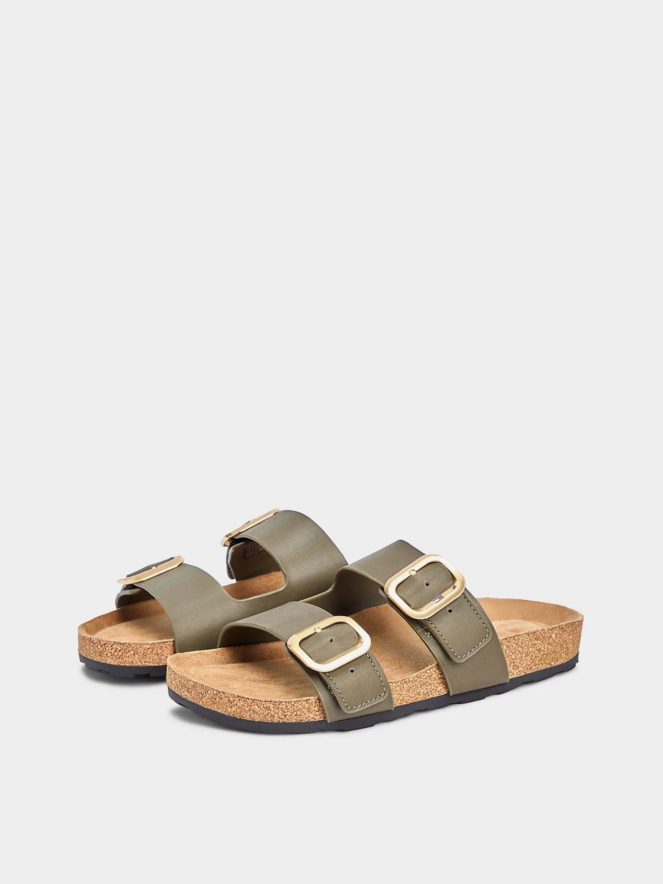 Шлёпанцы Tommy Hilfiger TH CLASSIC CORK SANDAL LEATHER модель FW0FW09118-RBN Шлёпанцы Tommy Hilfiger TH CLASSIC CORK SANDAL LEATHER модель FW0FW09118-RBN Фото