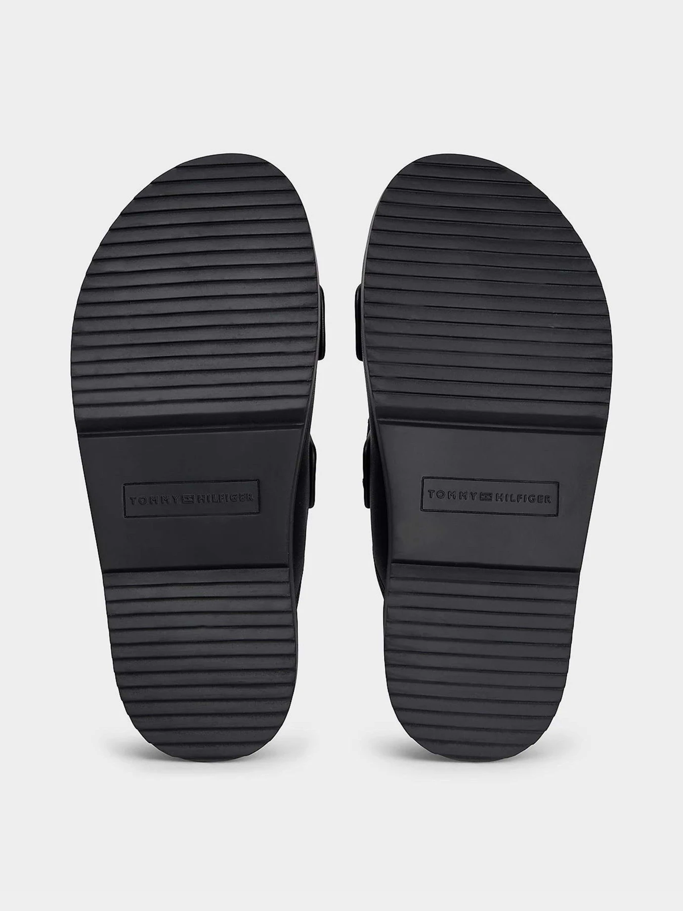 Шлёпанцы Tommy Hilfiger DOUBLE STRAP LEATHER SANDAL модель FW0FW09121-BDS Фото