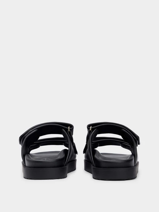 Шкіряні Жіночі Шльопанці Tommy Hilfiger DOUBLE STRAP LEATHER SANDAL фото 2