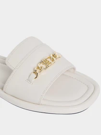Шлёпанцы Tommy Hilfiger LEATHER HORSEBIT MULE модель FW0FW09336-AEO Фото