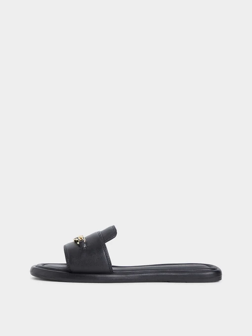 Шкіряні Жіночі Шльопанці Tommy Hilfiger LEATHER HORSEBIT MULE фото 3
