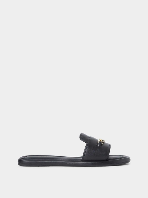 Шлёпанцы Tommy Hilfiger LEATHER HORSEBIT MULE модель FW0FW09336-BDS Фото
