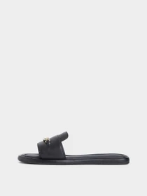 Шльопанці Tommy Hilfiger LEATHER HORSEBIT MULE модель FW0FW09336-BDS Фото