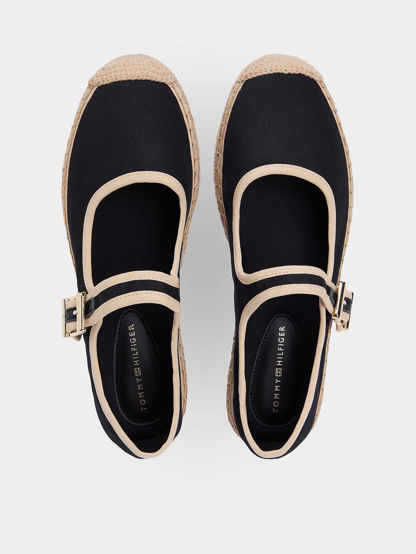 Туфли и лоферы Tommy Hilfiger BUCKLE MARYJANE ESPADRILLE модель FW0FW09239-BDS Фото