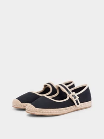 Туфли и лоферы Tommy Hilfiger BUCKLE MARYJANE ESPADRILLE модель FW0FW09239-BDS Фото