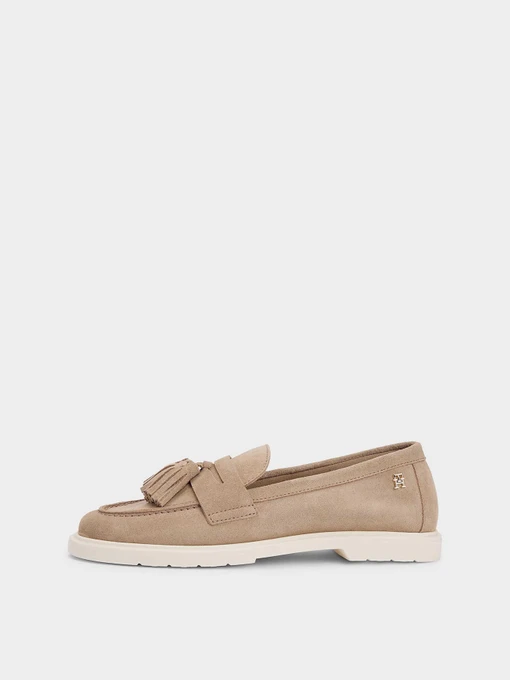 Шкіряні Жіночі Лофери Tommy Hilfiger LIGHT SUEDE TASSEL LOAFER фото 3