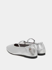 Туфли и лоферы Tommy Hilfiger SILVER LTH ELLASTIC BALLERINA модель FW0FW09466-0IM Фото