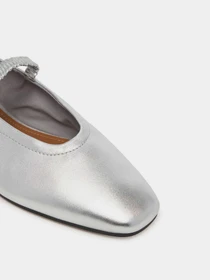 Туфли и лоферы Tommy Hilfiger SILVER LTH ELLASTIC BALLERINA модель FW0FW09466-0IM Фото