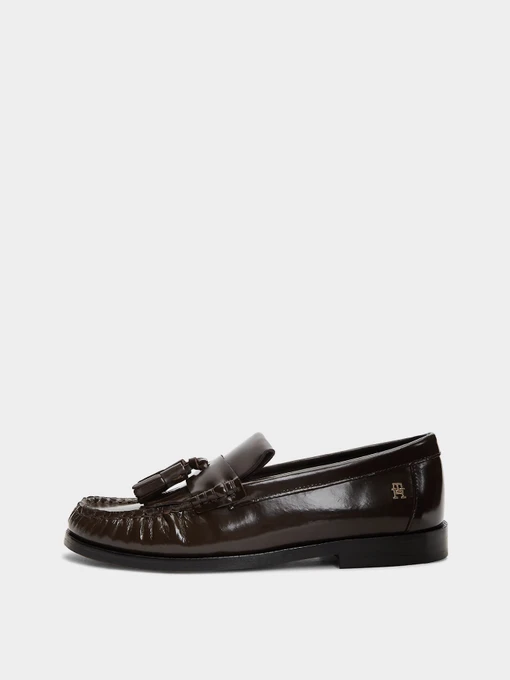 Шкіряні Жіночі Лофери Tommy Hilfiger TH LOAFER TASSEL ABRASIVATO фото 2