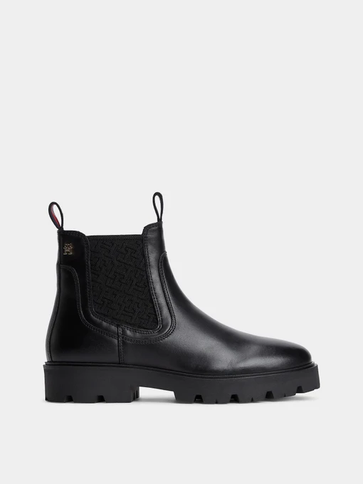 Ботинки и сапоги Tommy Hilfiger TH MONOGRAM LEATHER CHELSEA BO модель FW0FW09562-BDS Фото