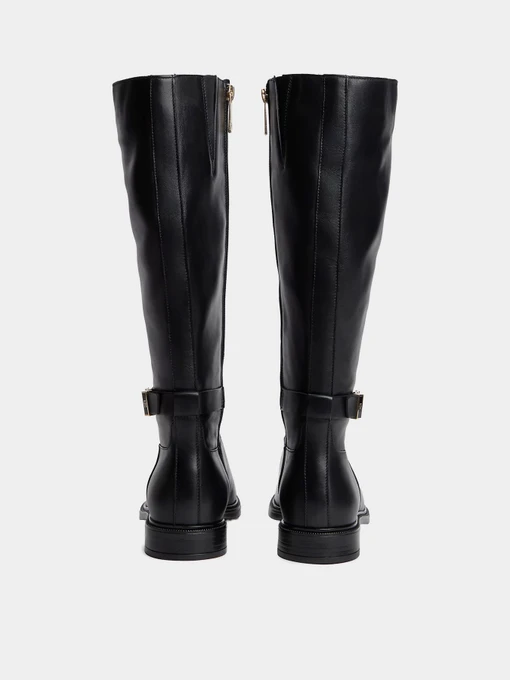 Шкіряні Жіночі Чоботи Tommy Hilfiger TH BUCKLE LEATHER KNEE BOOT фото 3