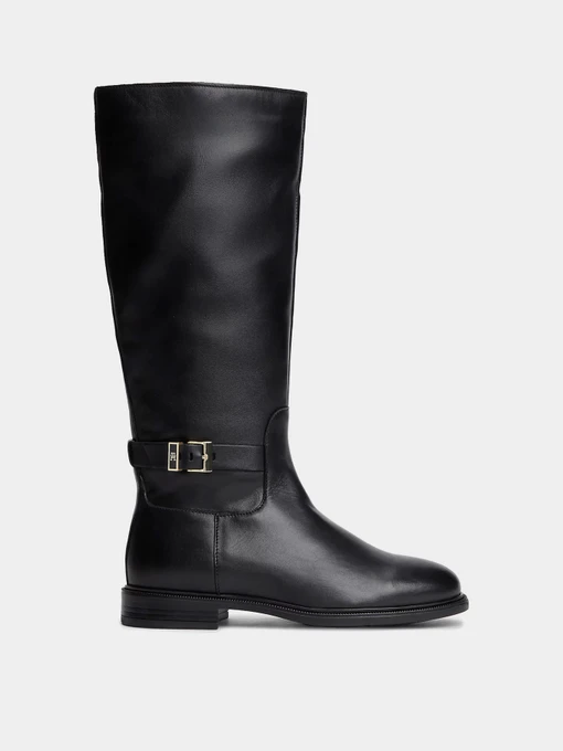 Ботинки и сапоги Tommy Hilfiger TH BUCKLE LEATHER KNEE BOOT модель FW0FW09572-BDS Фото
