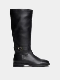 Ботинки и сапоги Tommy Hilfiger TH BUCKLE LEATHER KNEE BOOT модель FW0FW09572-BDS Фото