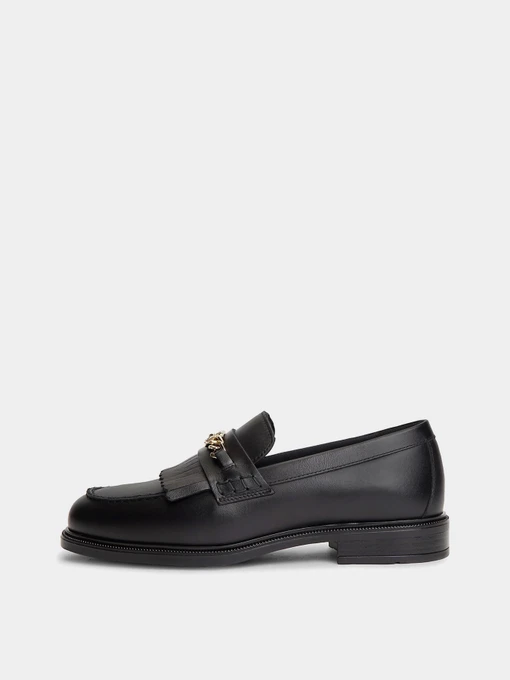 Шкіряні Жіночі Лофери Tommy Hilfiger TH CHAIN FRINGE LEATHER LOAFER фото 2
