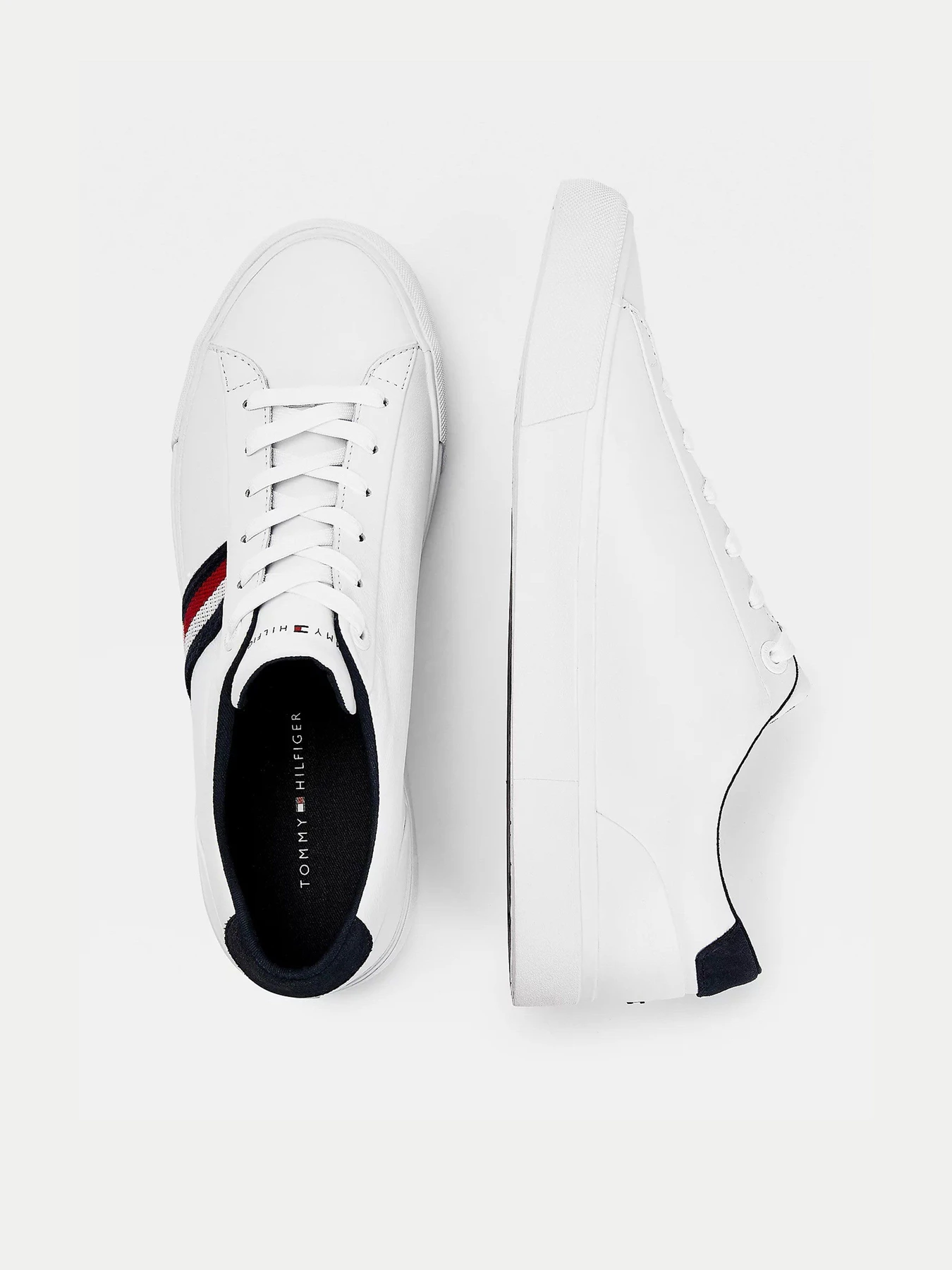 Кеды Tommy Hilfiger CORPORATE LEATHER SNEAKER модель FM0FM03397-YBR Фото