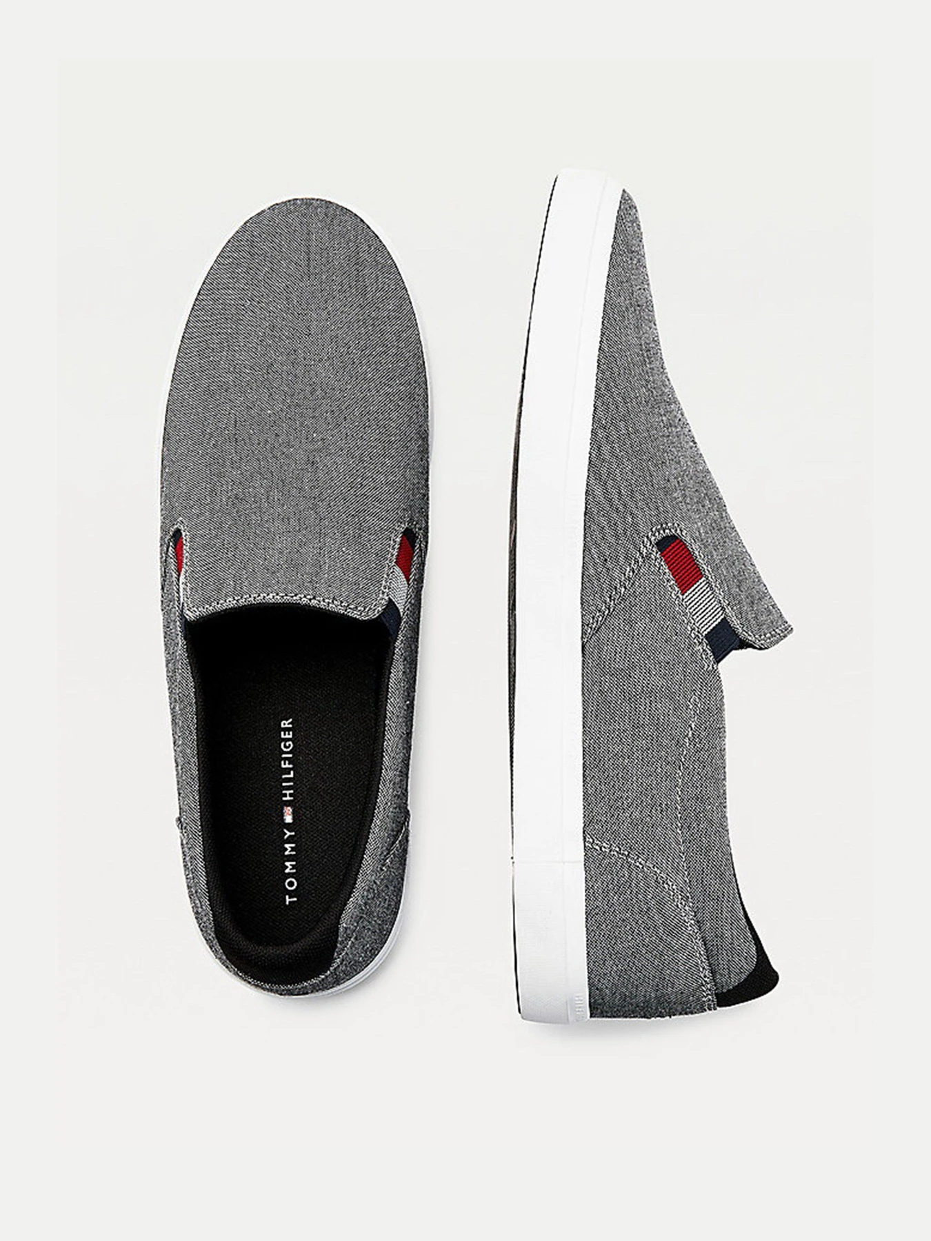 Слипоны и мокасины Tommy Hilfiger Essential Chambray Vulc модель FM0FM03473-BDS Фото