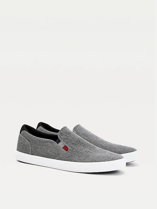 Сліпони та мокасини Tommy Hilfiger Essential Chambray Vulc модель FM0FM03473-BDS Фото