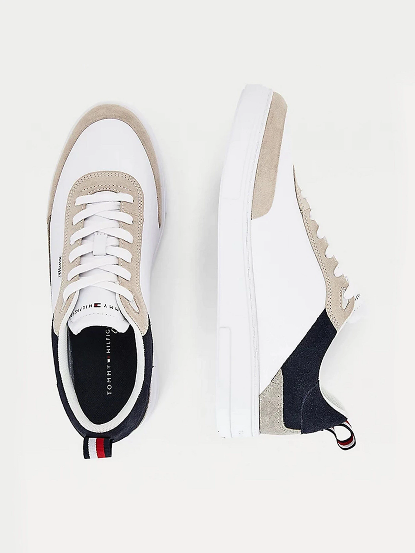 Кеды Tommy Hilfiger Modern Cupsole Leather Mix модель FM0FM03625-DW5 Фото