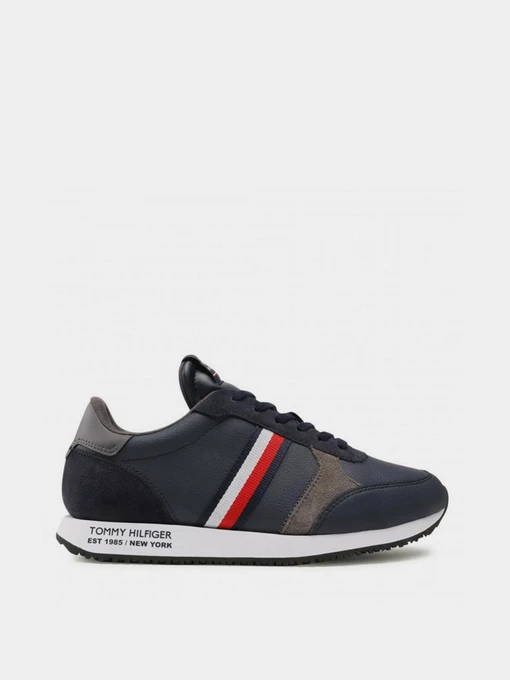 Кроссовки Tommy Hilfiger Runner Lo Leather Stripes модель FM0FM03632-DW5 Фото