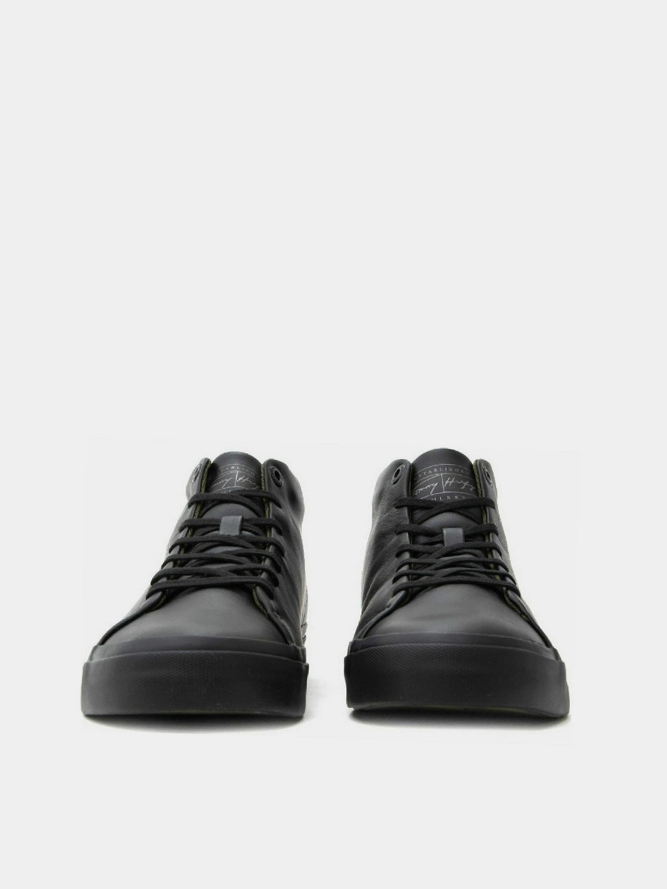 Кеды Tommy Hilfiger Corporate High Modern Vulc Lea модель FM0FM03740-BDS Фото