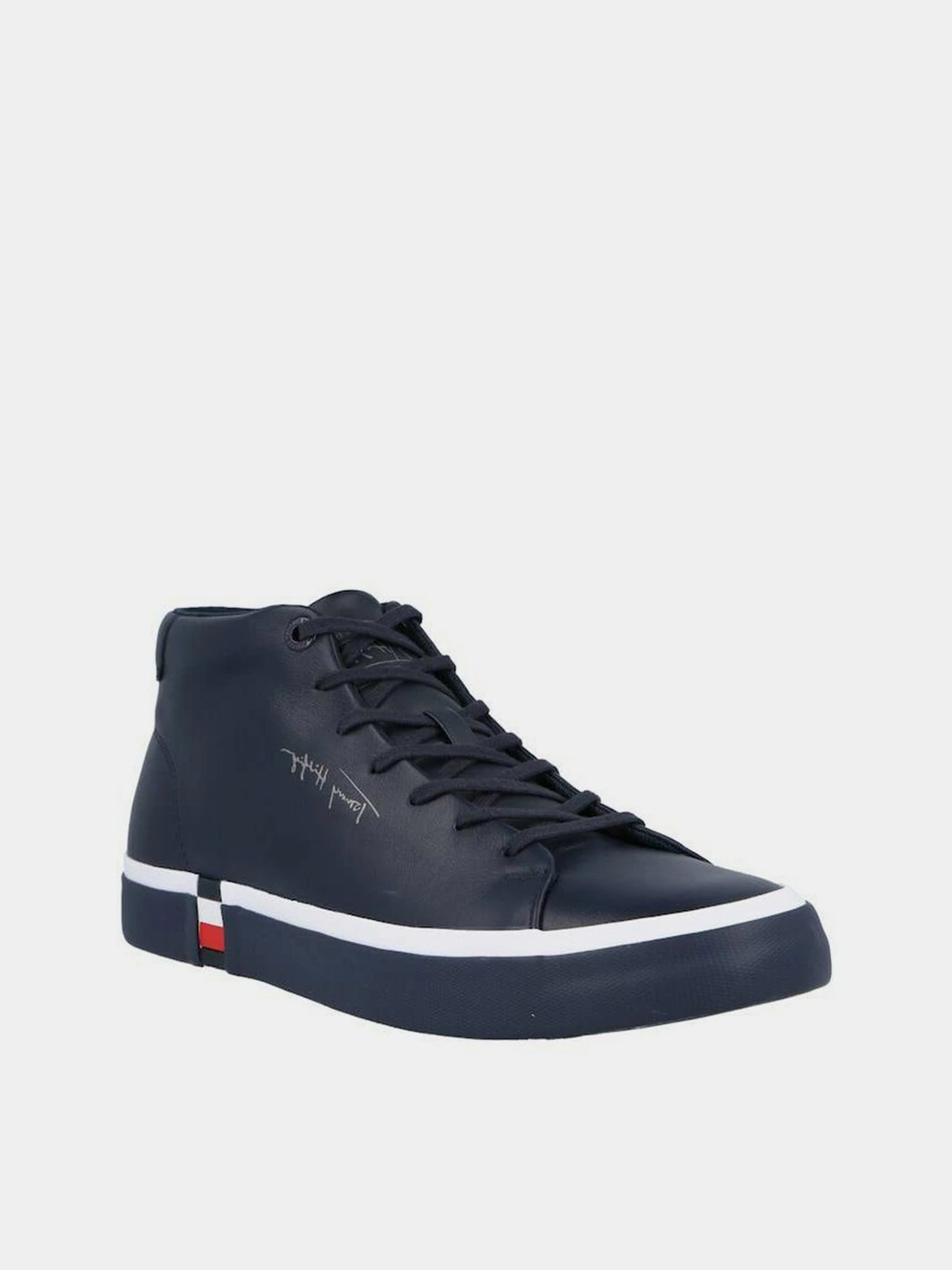 Кеды Tommy Hilfiger Corporate High Modern Vulc Lea модель FM0FM03740-DW5 Кеды Tommy Hilfiger Corporate High Modern Vulc Lea модель FM0FM03740-DW5 Фото